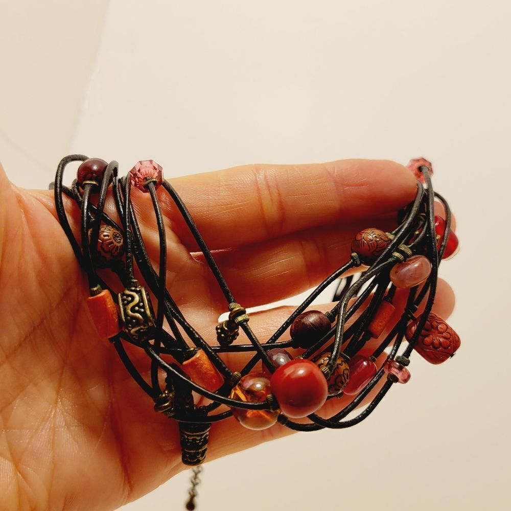 Chico's Beaded Multi-Strand Necklace. - Picture 4 of 10
